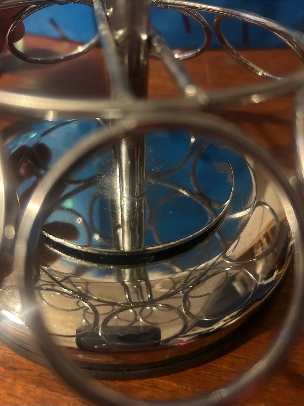 Coffee Pod K-Cup Carousel Holder - Silver chrome